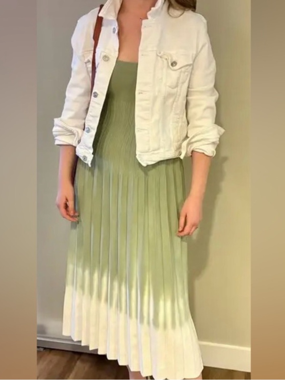 🌺🎉HP🎉🌺 NWT Staud Ellison Midi Dress Jade Tie Dye 🌟Rare🌟 - Picture 8 of 16